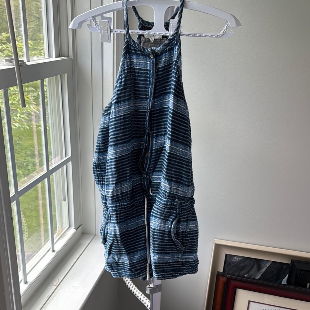 Lou & Grey Blue Striped Women Shorts
